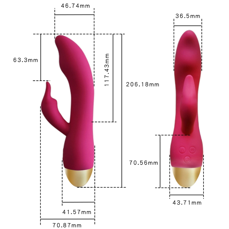 Women G Spot Adult Clitoris Rabbit Dildo Vibrator Extra Large USB Swing Rabbit Vibrator