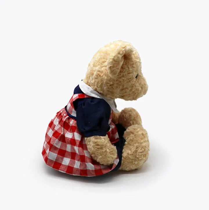 Uniform Skirts Clothes Valentine's Day Cute Plush Teddy Bear Toy