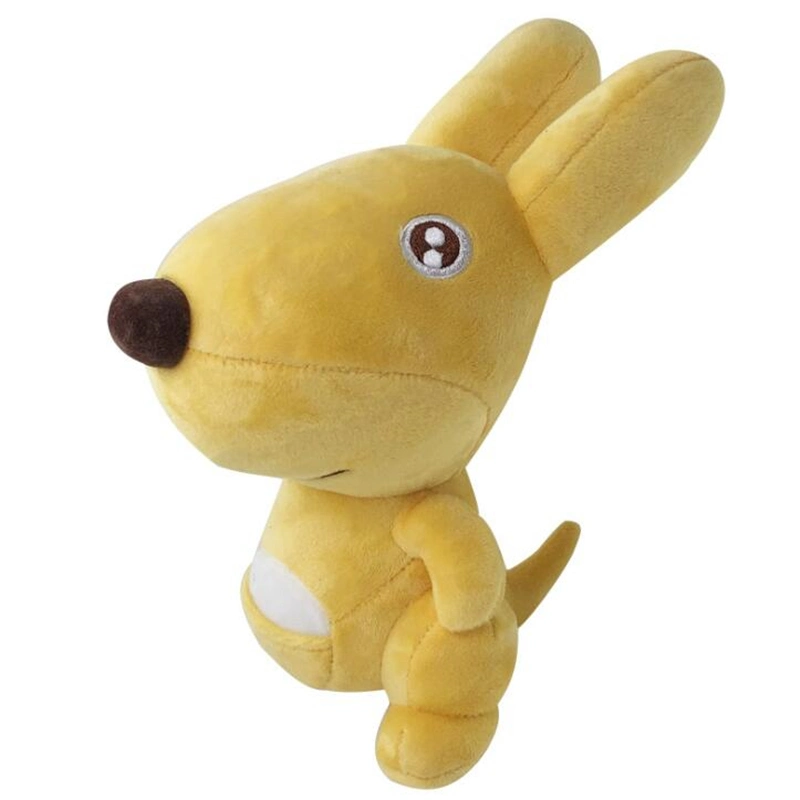 Adorable Mini Kangaroo Embroidery Big Eyes Plush Animal Toy