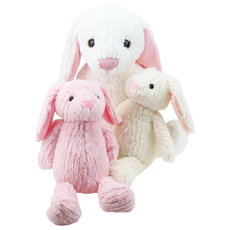 Custom Plush Toy Rabbit Popular Toys Long Ear Stuffed Rabbit Animal Soft Bunny Plush