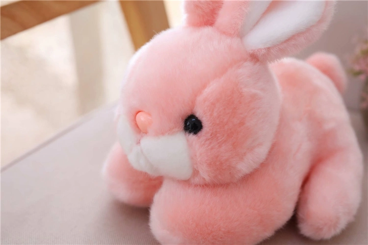 Cute Simulation Lying Rabbit Little White Rabbit Doll Plush Toy