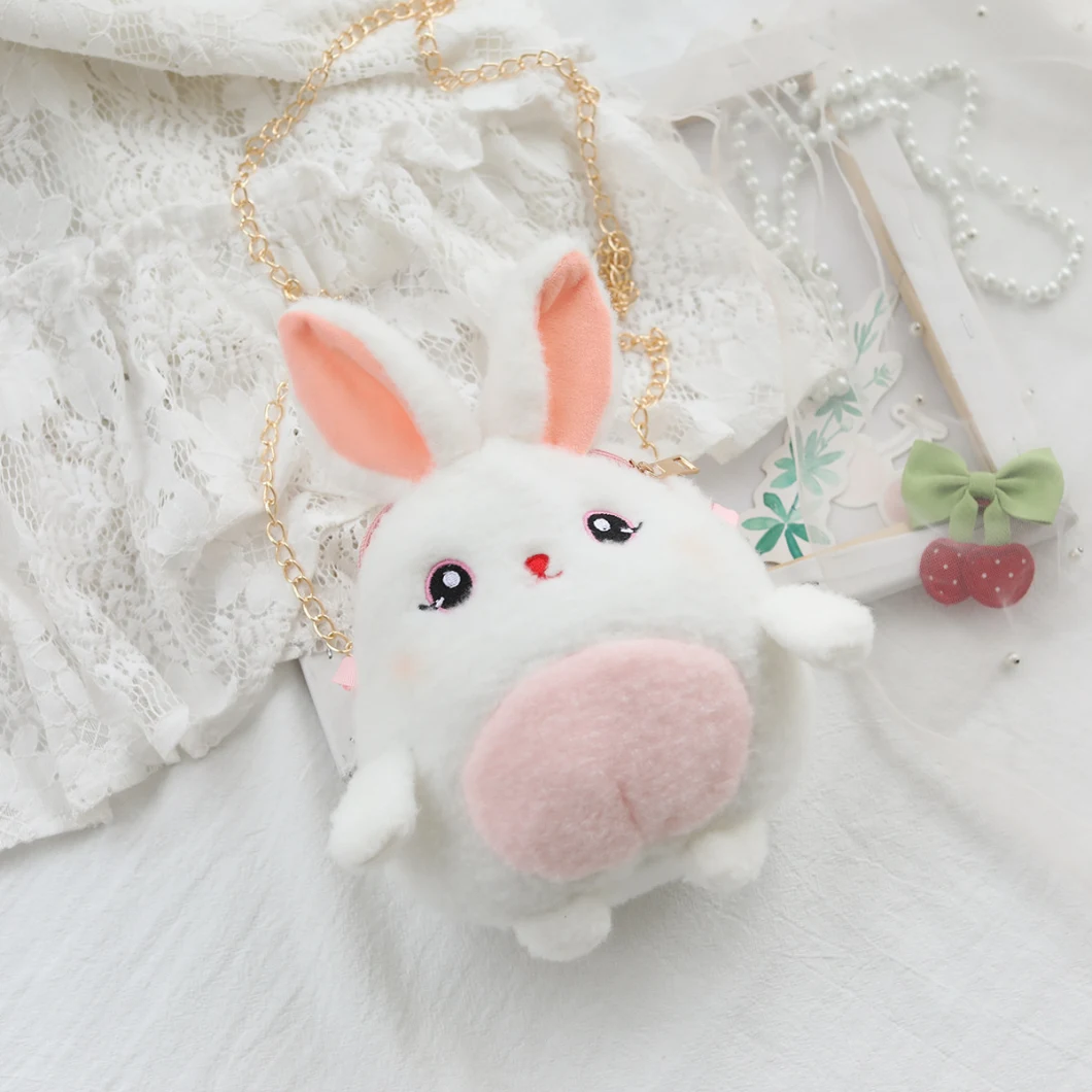 New Design Colorful Realistic Plush Rabbit