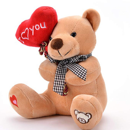 Valentine's Day Plush Teddy Bear Stuffed with Red Heart