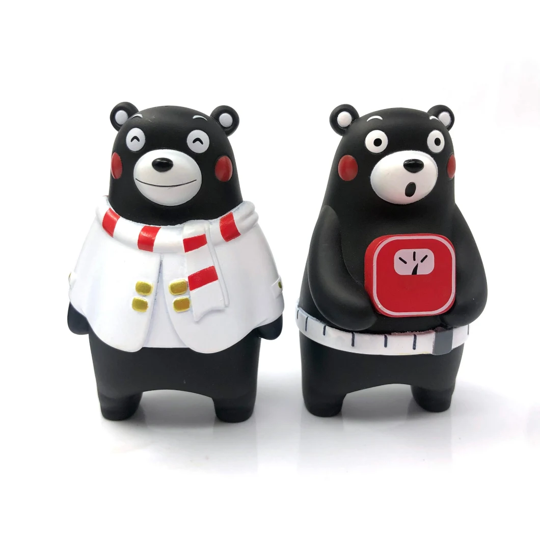 Make Custom Cute Animal Bear Figure Soft PVC Vinyl Toy