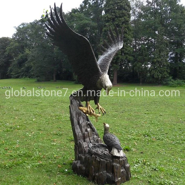 Customized Eagle Sculpture Animal Statue Outdoor Garden Eagle Figurine Sculptures (GSBR-519)