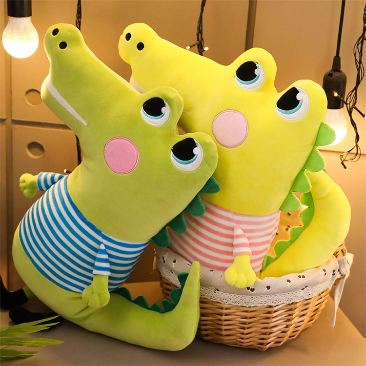 Down Cotton Crocodile Doll Sleeping Pillow Cartoon Crocodile Plush Toy