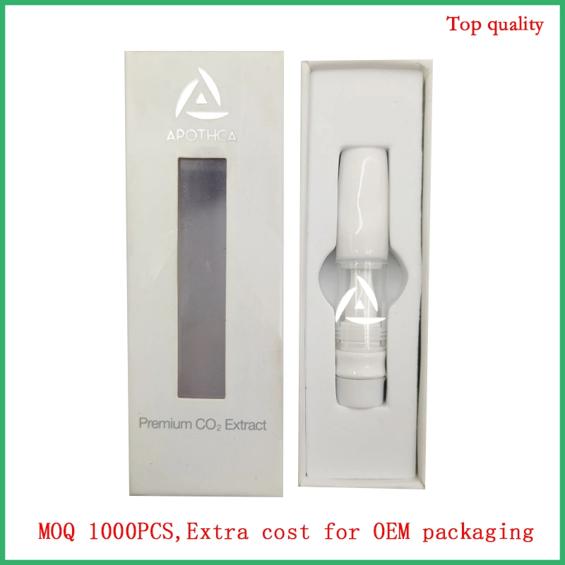 Whole-Ceramic Vape Empty Cartridges 0.5ml/1.0ml OEM Custom Logo Package