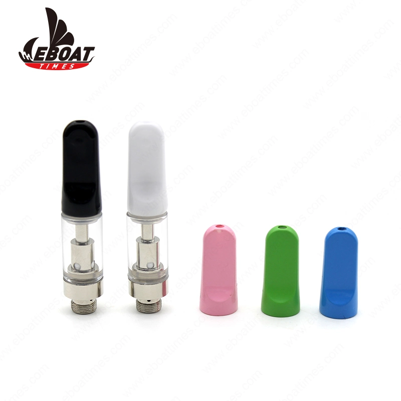 Eboattimes Ceramic Tip Ceramic Coil Bottom Airflow 510 Thread 0.5ml/1ml Cbd Clearomizer Tank