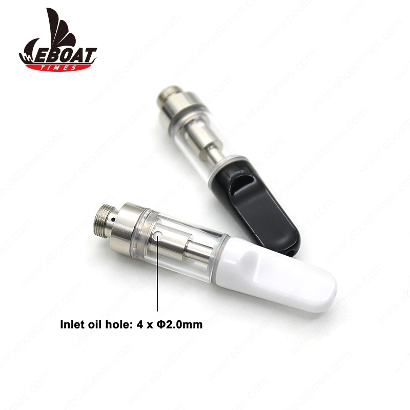 Eboattimes Ceramic Tip Ceramic Coil Bottom Airflow 510 Thread 0.5ml/1ml Cbd Clearomizer Tank