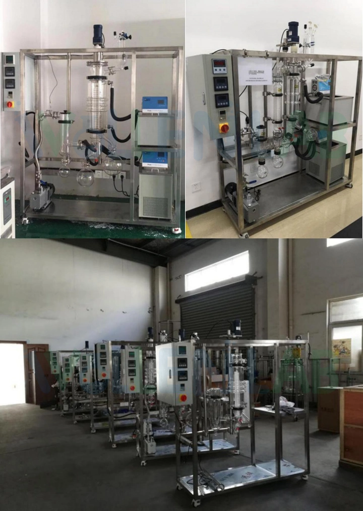 Laboratory Wiped Film Short Path Molecular Distiller Essential Oil Distillation Equipment for Cbd and Thc Oil