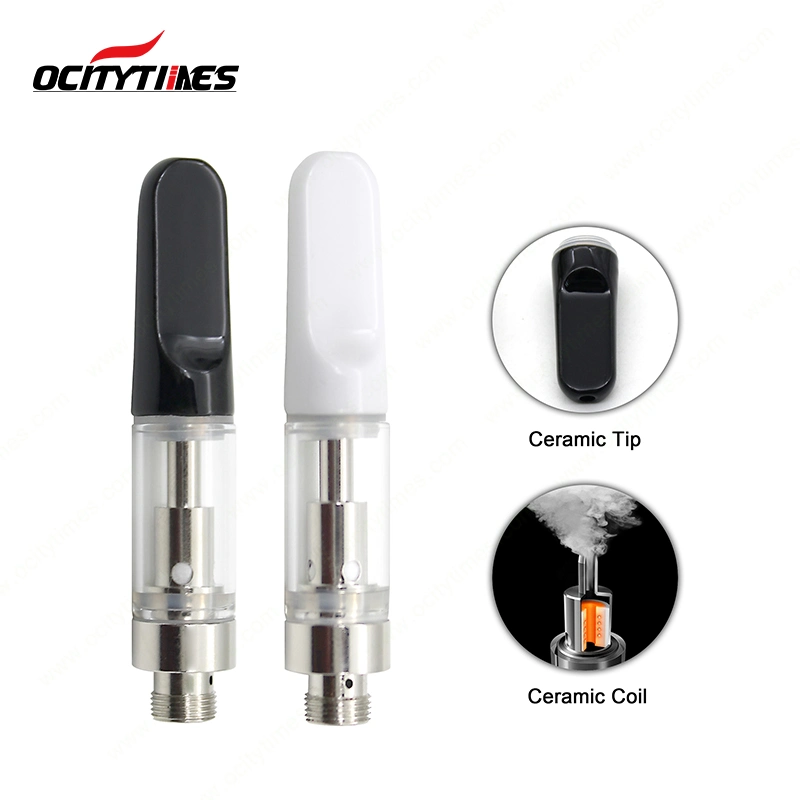 510 Cbd Vaporizer Ceramic Coil 0.5ml 1ml Cbd Cartridge with Ceramic Tip