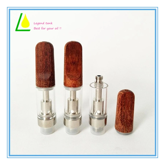 Ccell Glass Tank Wood Wooden Ceramic Tank Cbd Thc Oil Tank for 510 Battery