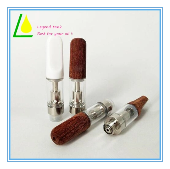 Ccell Glass Tank Wood Wooden Ceramic Tank Cbd Thc Oil Tank for 510 Battery