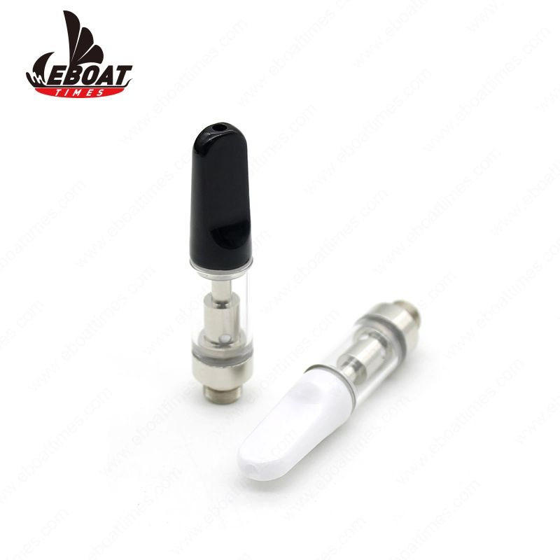 Eboattimes Ceramic Tip Ceramic Coil Bottom Airflow 510 Thread 0.5ml/1ml Cbd Clearomizer Tank