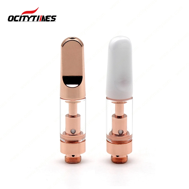 Gold Ceramic Cbd Cartridge Empty 1ml Pyrex Glass Cartridge Ceramic Vape Cbd