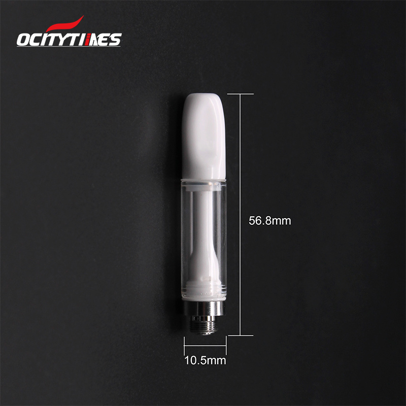 Full Ceramic Vape Atomizer 0.8ml Capacity Ceramic Cbd Vapor Cartridge