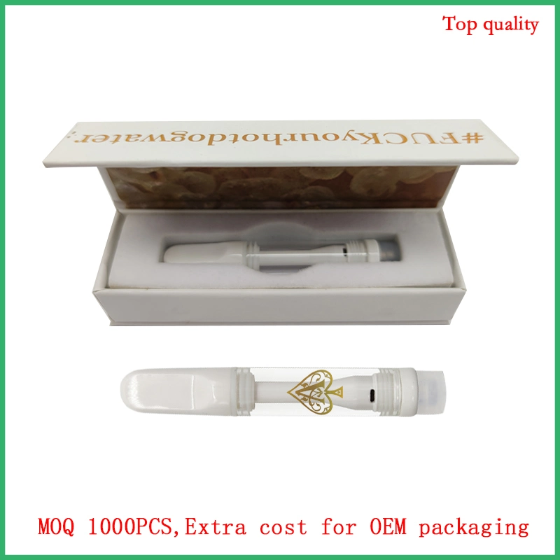 Whole-Ceramic Vape Empty Cartridges 0.5ml/1.0ml OEM Custom Logo Package