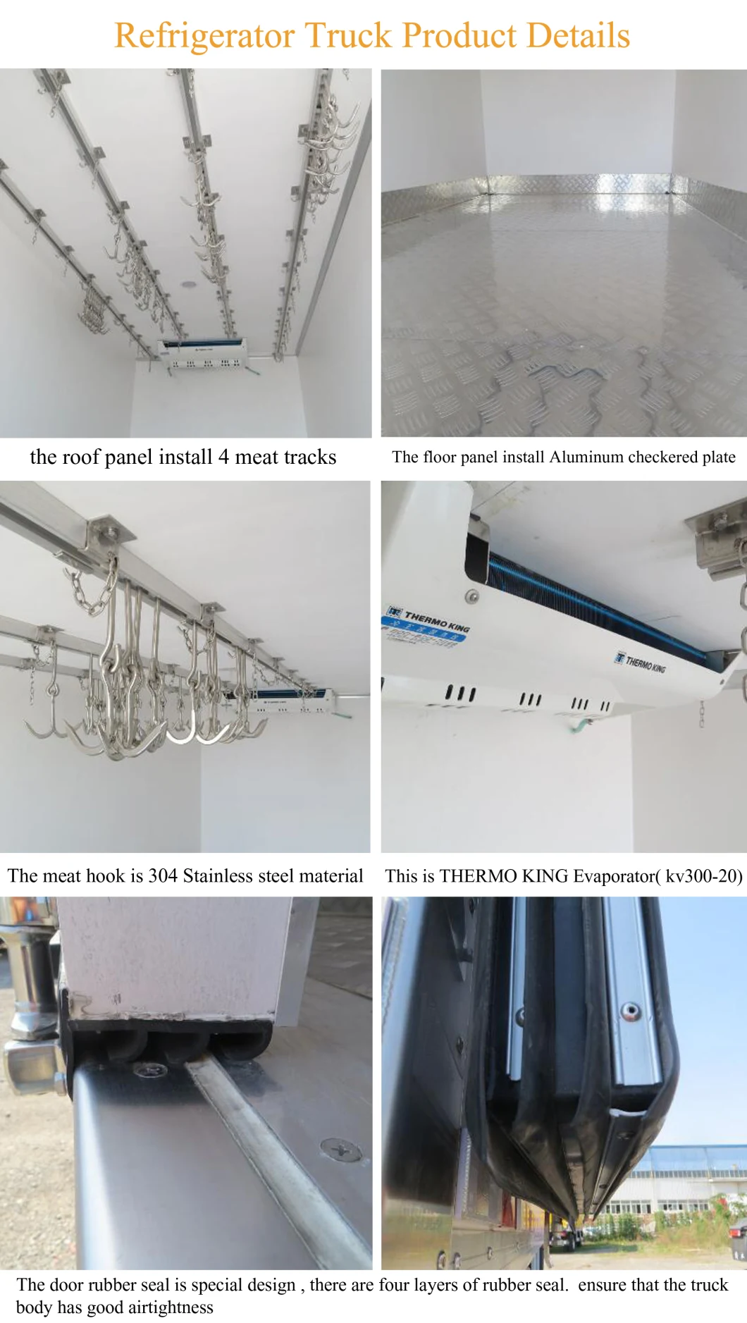 Foton 4X2 Refrigerated Freezer Cargo Van 5tons Small Refrigerated Truck