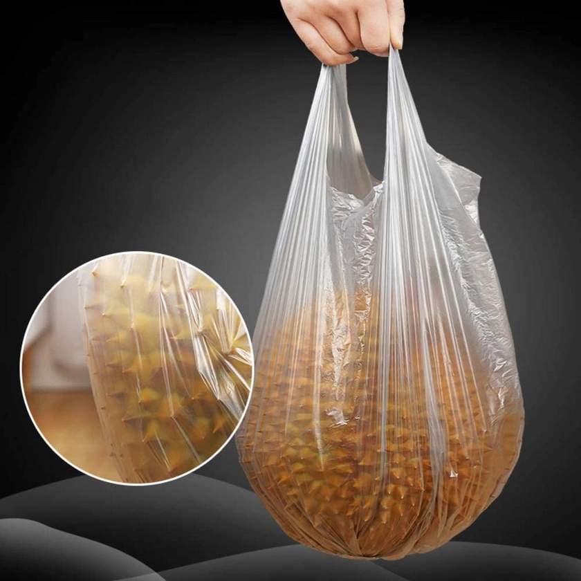 Plastic Food Vegetables Fruits Packing Hand Carrier Shopping Garbage Trash Packaging Bag