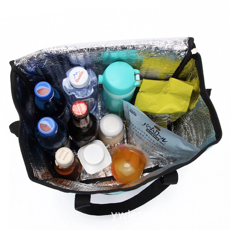 Beach Grocery Thermal Food Delivery Insulated Lunch Cooler Bag