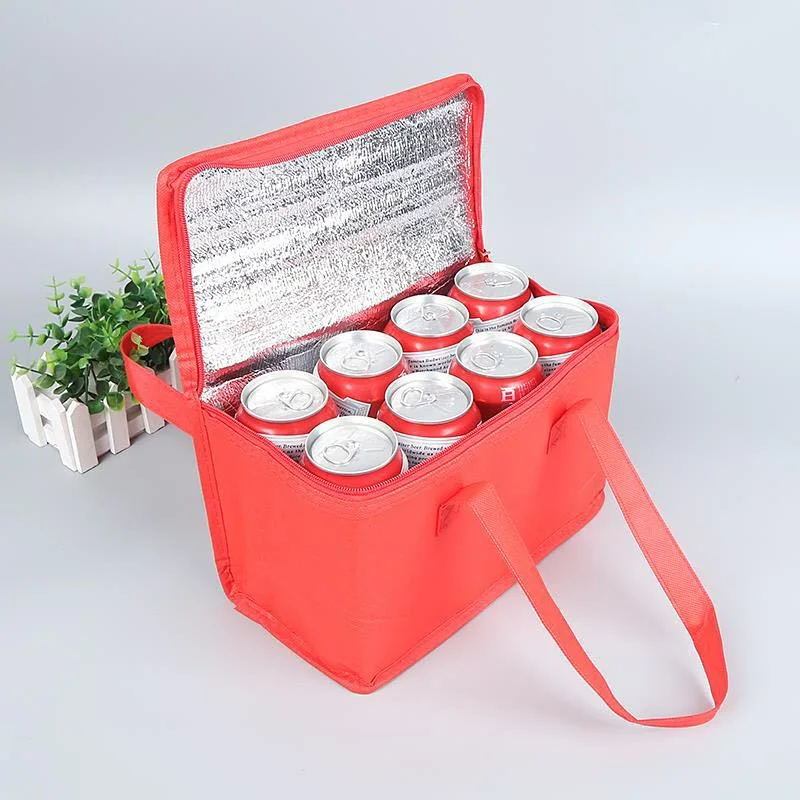 Outdoor Picnic Reusable Hot and Cooler Food Thermal Insulated Foldaway Delivery Tote Bags