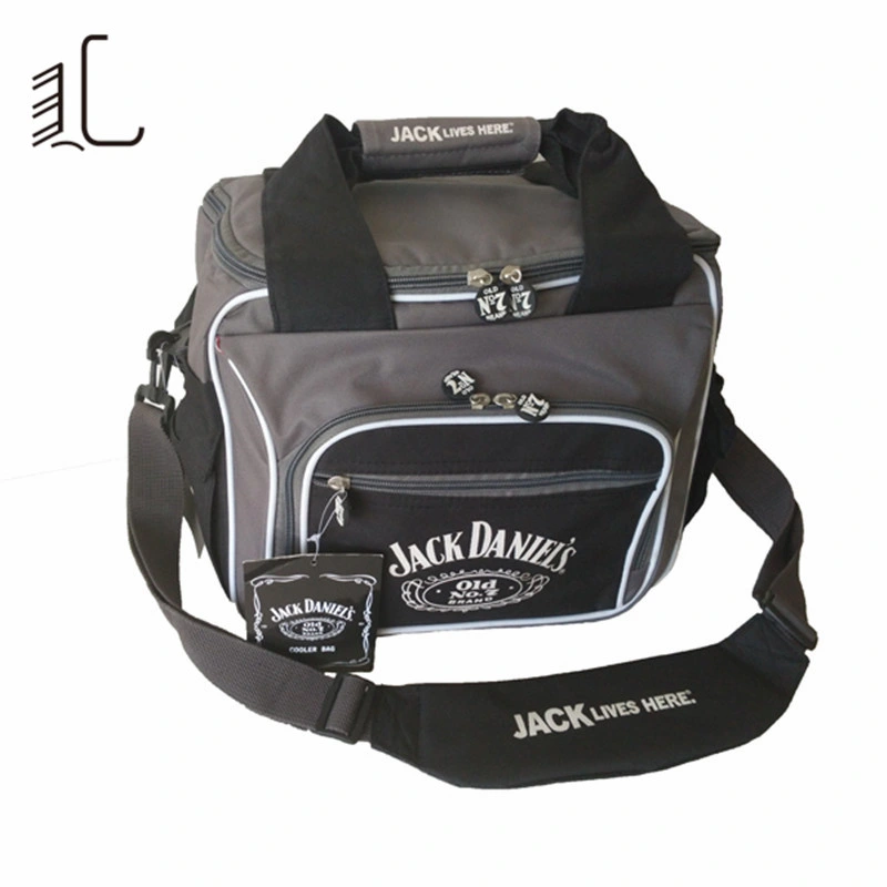 OEM Custom Grey Picnic Lunch Insulated Thermal Lunch Cooler Bag