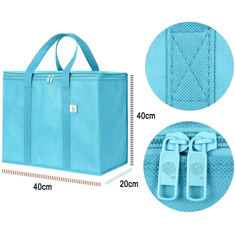 Insulated Reusable Grocery Shopping Bags Non-Woven Insulation Bags