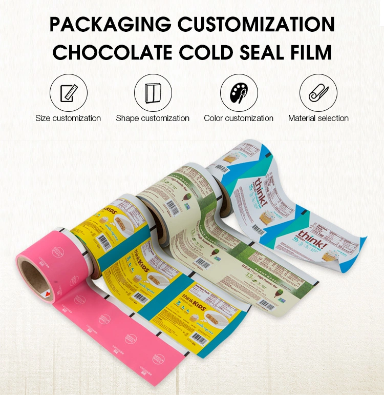 Cold Sealant Chocolate Packaging Film Cold Sealed Film Food Automatic Packing Film Bag