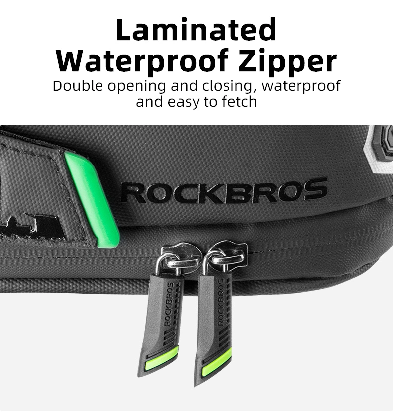 Rockbros Rainproof Bicycle Bag Shockproof Bike Saddle Bag for Refletive Rear Large Capatity Seatpost MTB Bike Bag Accessories