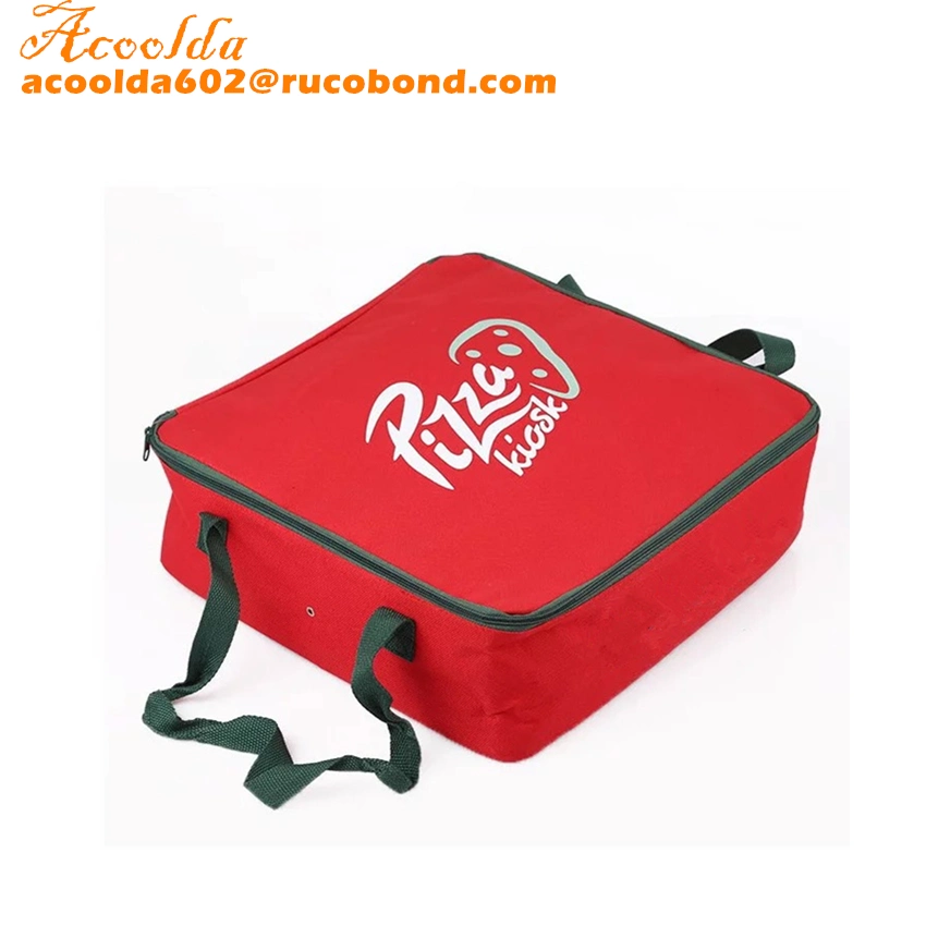 Zipper Top Load Hot Pizza Bag with PP Webbing Handle