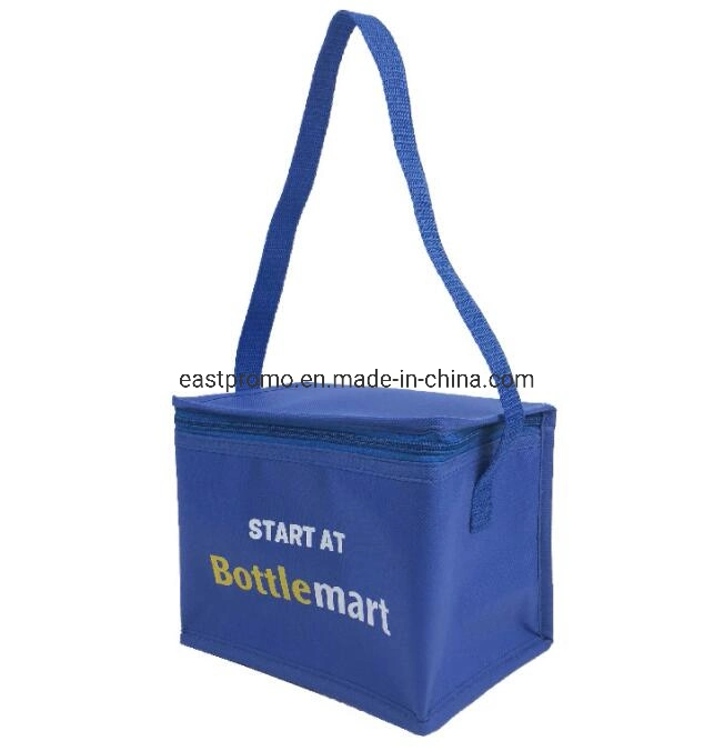 Customized Non Woven Insulated Thermal Lunch Food Cooler Bag, Promotional Picnic Shoulder Bag for Outdoor