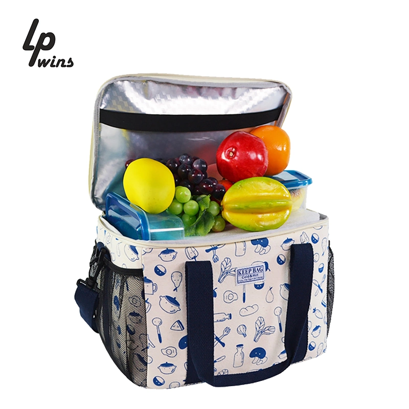 Lunch Bags Insulated Solid Thermal Lunchbox Food Picnic Bag Cooler Tote Handbags