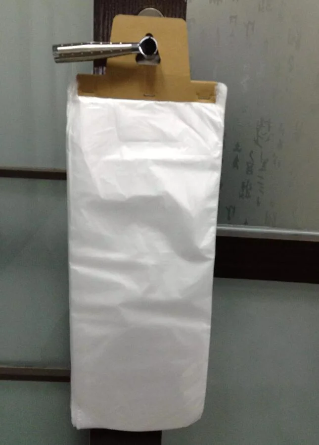 Door Knob Plastic Hanger Bags/Polyethylene Newspaper Delivery Bags/Plastic Hanging Literature Bags