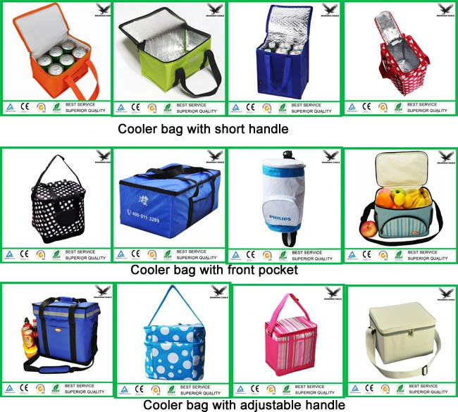 Custom Cooler Bag PU PVC Material Lunch Bag Aluminium Thermal Tote Bag