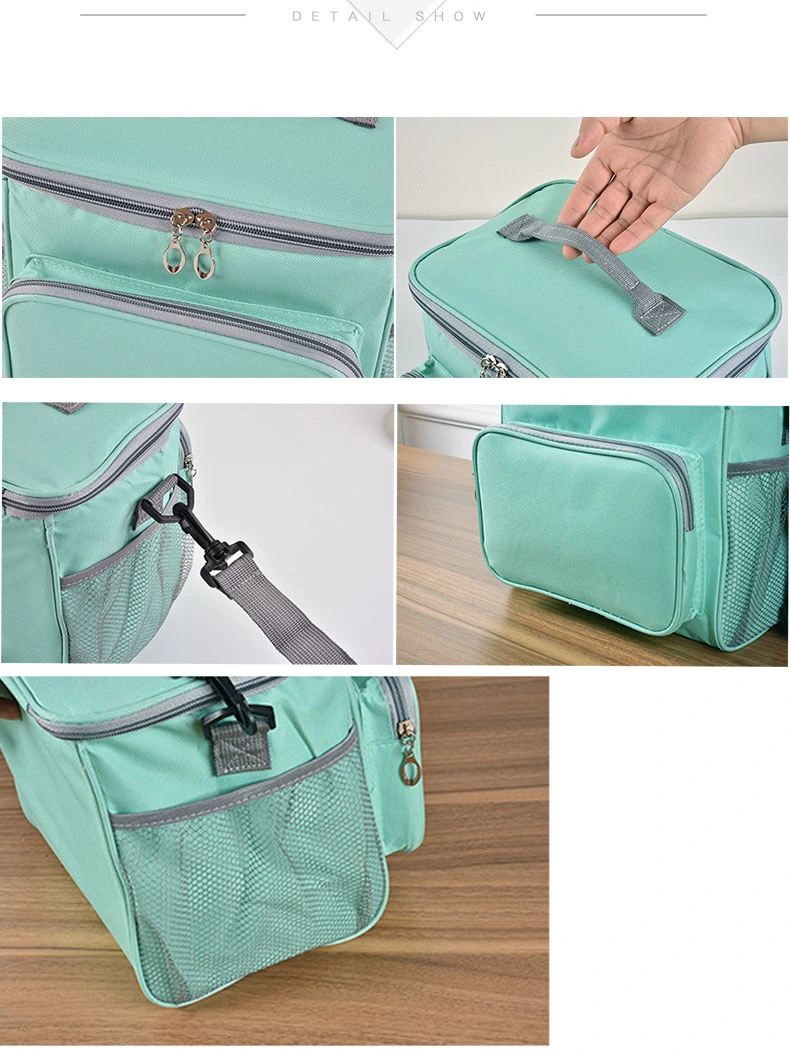 Fashion Insulated Lunch Bag Soft Cooler Tote Meal Box Bags for Students Kids Workers