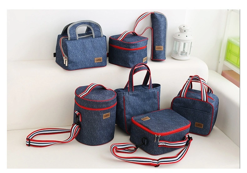 Wholesale Custom Oxford Fabric Lightweight Portable Insulated Cooler Lunch Tote Bag