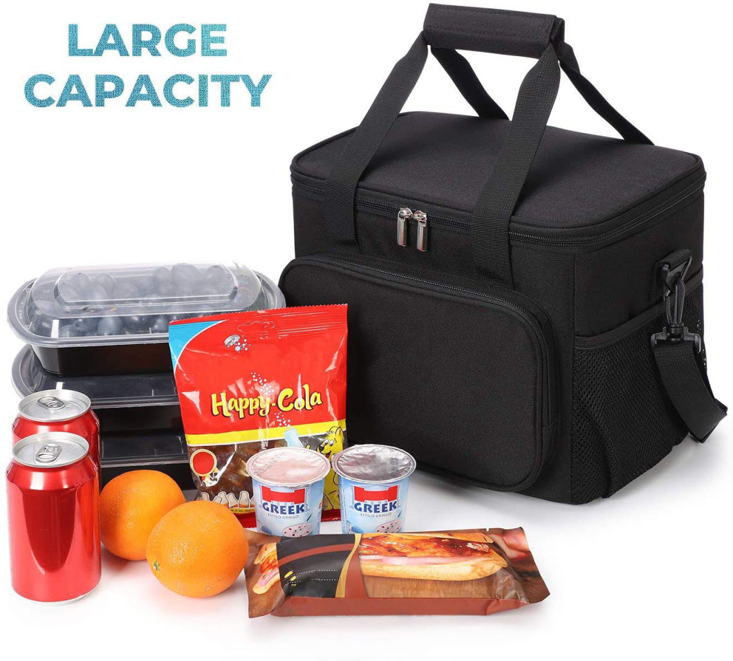 Large Insulated Lunch Bag Soft Cooler Cooling Tote Bag