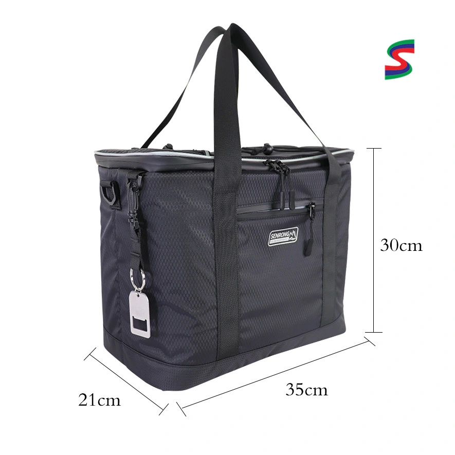 Food Delivery Soft Cooler Bag with Removable Shoulder Strap Cooler Tote Bag for Family Picnic Camping Beach