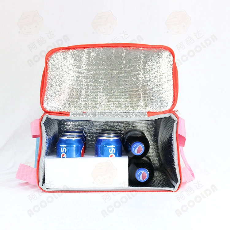 Ice Bag Cold Drink Cooler Lunch Insulated Bag with Handle