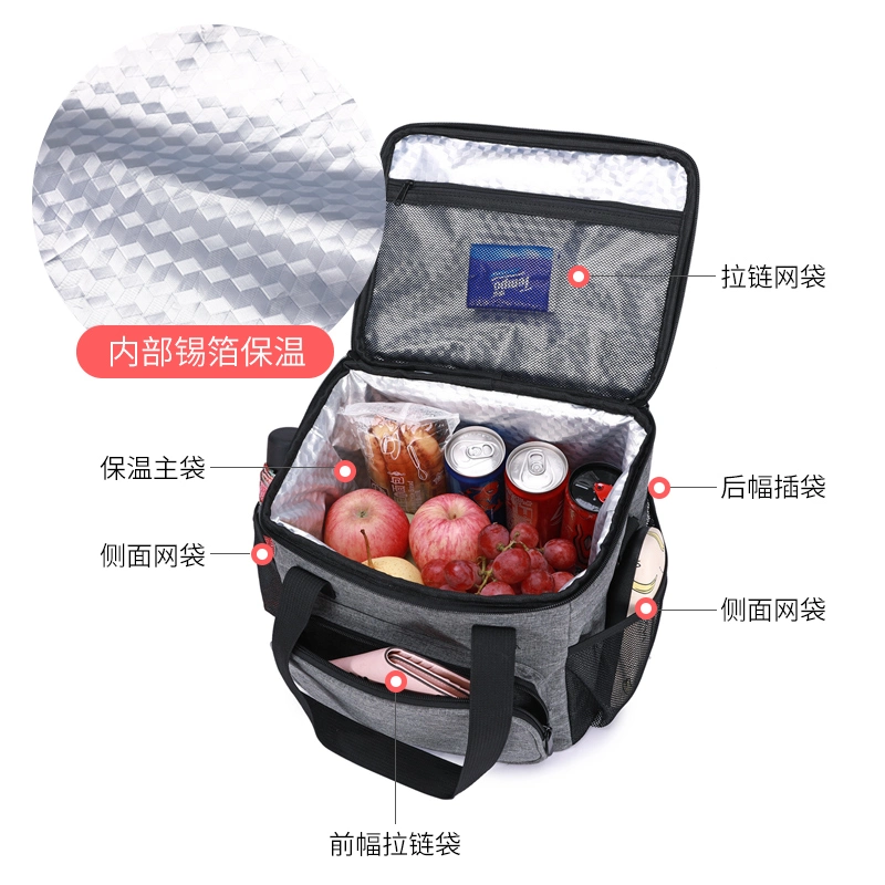 Beach Grocery Thermal Food Delivery Custom Logo Wholesale Insulated Lunch Cooler Bag