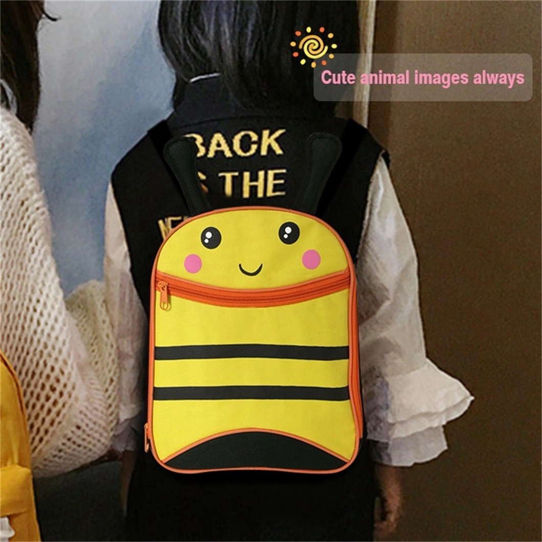 Cute Custom Animal Printing Small Insulated Snack School Kids Lunch Cooler Backpack Bag