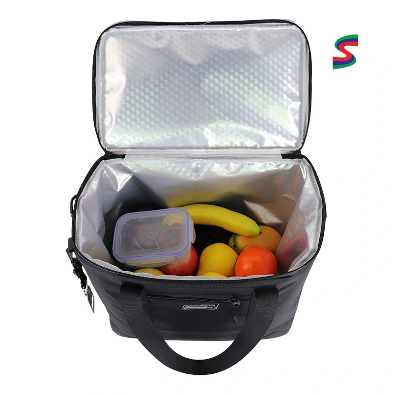 Food Delivery Soft Cooler Bag with Removable Shoulder Strap Cooler Tote Bag for Family Picnic Camping Beach