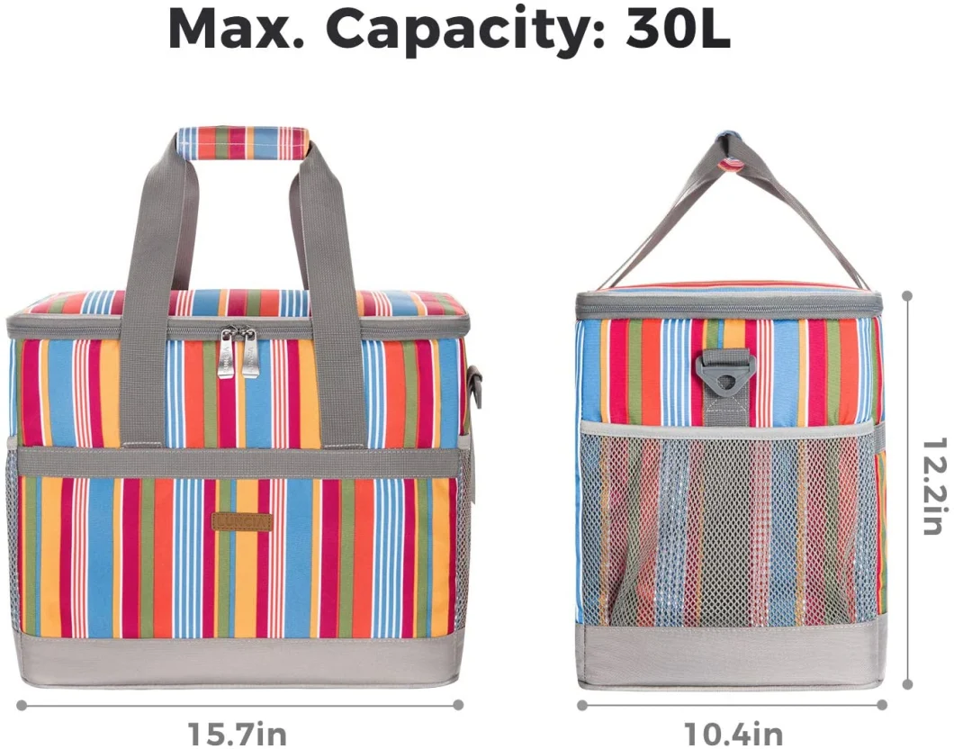 Insulated Travel Soft Collapsible Cooler Lunch Bag