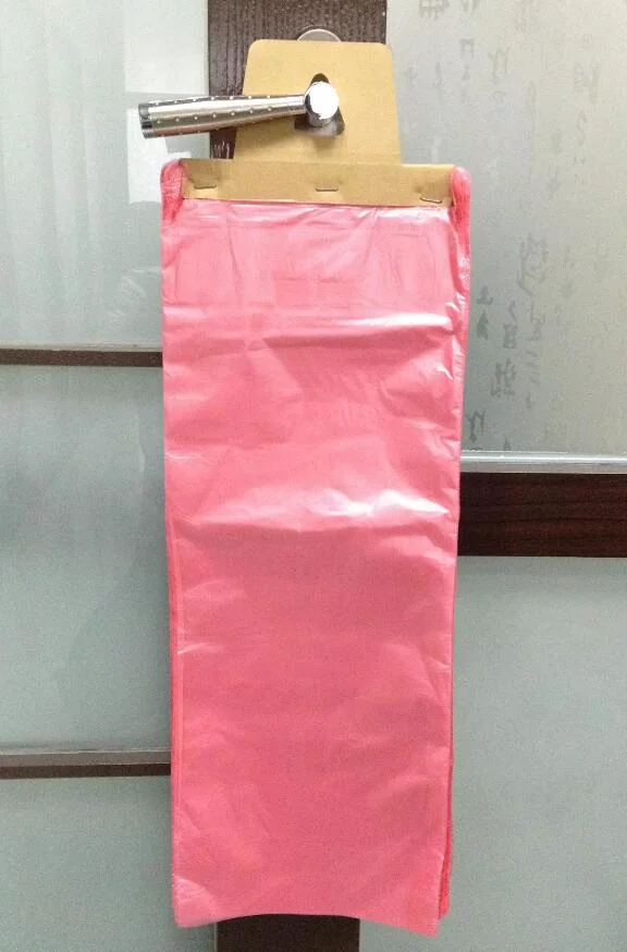 Door Knob Plastic Hanger Bags/Polyethylene Newspaper Delivery Bags/Plastic Hanging Literature Bags