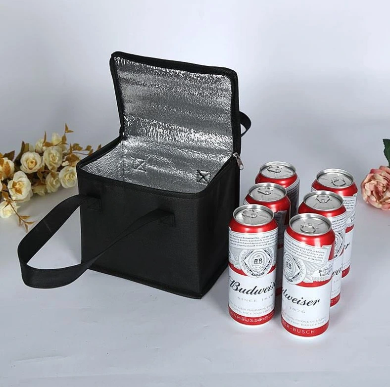 Stock Available Cheap Price 6 Cans Beer Bottles Non Woven Thermal Cooler Bag, Cooling Bag