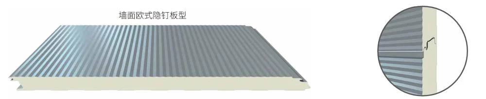 Ral Colors Easy Installation PU Insulated Panel Polyurethane Sandwich Panel for Cold Storage Cold Room