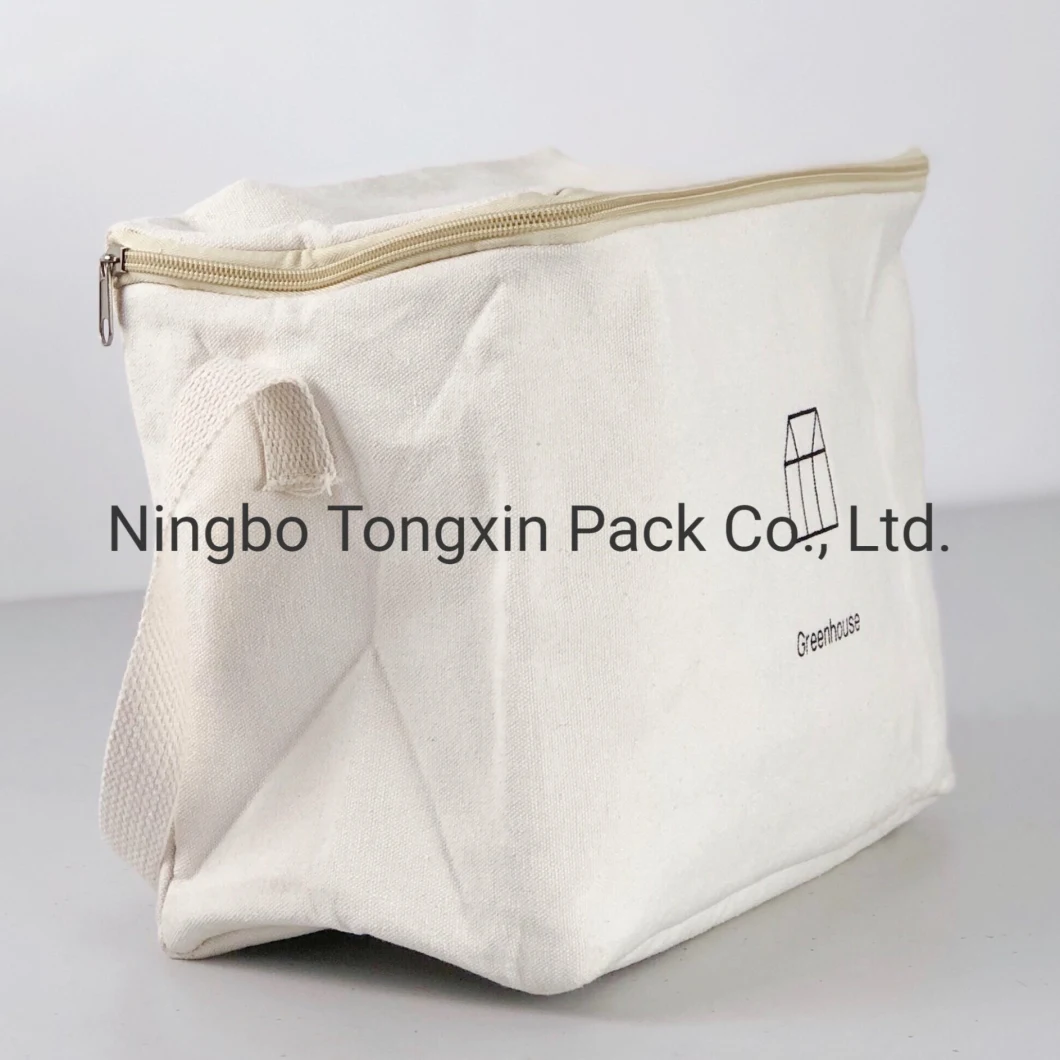 Customized Logo and Packing Cotton Insulated Lunch Thermal Cooler Bag