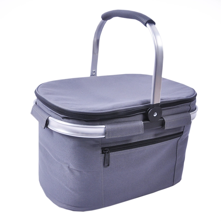 Collapsible Aluminium Foil Cooler Bag, Picnic Basket, Portable Wine Cooler