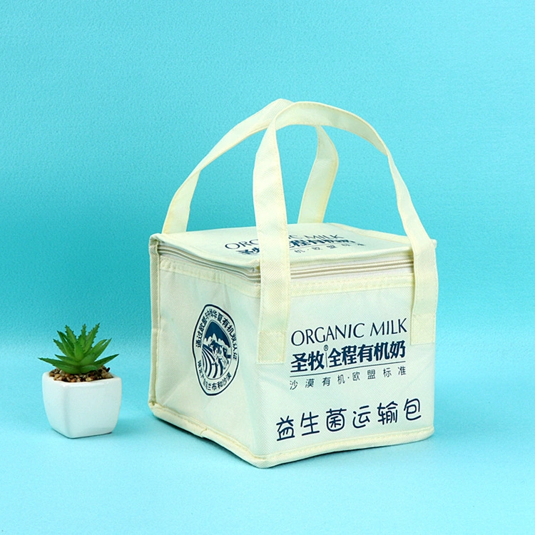 Customized Non-Woven Insulated Cooler Tote Bags Food Cooling Bag