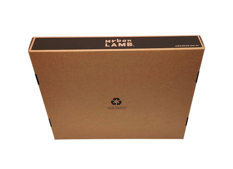 Custom High Quality Brown Kraft Corrugated Cardboard Takeaway Packaging Food Delivery Carton Box with Insert